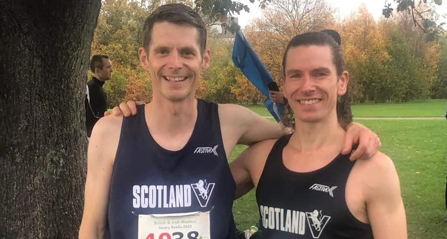 Scotland Masters XC vests for David Ross & Grant Baillie